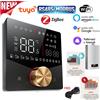 SHOJZJ Termostato Intelligente Tuya Zigbee MQTT&Wifi&Modbus RS485 per Caldaia a Gas e Riscaldamento Elettrico con Display LED