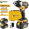 CONENTOOL Avvitatore a impulsi multiuso brushless 1200 Nm, set di chiavi elettriche con batteria da 4000 mAh, 3 velocità, compatibile con batterie Makita 18V