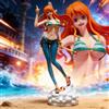 Bandai Statuetta Anime One Piece C2 Nami, Action Figure 25cm/9.84 pollici, Statua in PVC, Modellino da Collezione, Ornamento, Giocattolo per Regali