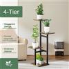 NONE Espositore per Piante e Fiori in Legno a 4/5/6 Livelli, Scaffale per Fiori e Piante da Interno, Consegna in Polonia