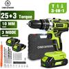 ONEVAN Trapano Avvitatore Elettrico a Impatto ONEGREEN 25+3 con Coppia Regolabile, 3 Modalità, Utensile Elettrico Senza Fili per Batteria Makita 18V