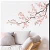 NONE Adesivi Murali con Uccelli ad Acquerello e Fiori di Prugno e Pesco per Decorazione Finestre Camera da Letto, Arte per la Casa 2026, Autoadesivi per Mobili, Sala da Pranzo e Soggiorno