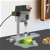 NONE Trapano da Banco Mini da 340W, Macchina per Foratura a 3 Velocità Regolabili per Metallo, Legno, Plastica, Alluminio, Precisione 1-10mm (220V)