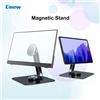 Unew Premium 360 ° Supporto Magnetico Girevole in Metallo Nero per Monitor Portatile da 7-21,5 Pollici, iPad, iPhone, Tablet, Stabile fino a 3KG