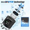 BALASHOV Generatore di Acqua Idrogenata ad Alte Prestazioni con Doppia Camera SPE+PEM + Display PPB e Orario + Dispositivo per Inalazione H2