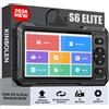 KINGBOLEN Scanner bidirezionale KINGBOLEN S6 Elite 2026 con aggiornamenti gratuiti a vita, CANFD, 15 reset, diagnosi completa del sistema auto, versione aggiornata di S6.