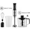 GAVATECH Frullatore a Immersione 1200W - Kit 3 in 1 con Tritatutto da 800ml, Frullatore a Bastoncino e 4 Lame in Titanio. Cavo 1,1 m