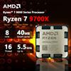 AMD R7 9700X Nuovo Processore Ryzen 7 9700X 5.5GHz 8-Core 16-Thread 40MB Game Cache 4NM TDP 65W Socket AM5 CPU Gaming Zen 5