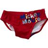 Sun City Costume da bagno culotte rosso Mickey Mouse per neonato - Slip per bambini da 12 a 36 mesi, comodo, elastico e ad asciugatura rapida - EZ05017