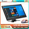 podofo Monitor LCD per Auto Podofo 10.1'' con Altoparlante/BNC/AVI/VGA/HDMI, Mini TV e Display per Computer, Ingresso Video a 2 Canali, Monitor di Sicurezza