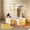 NONE Vasca da bagno pieghevole per adulti - Vasca portatile autoportante, ideale per SPA domestica, esterni e famiglia - Extra Large