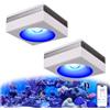 PopBloom NUOVA Lampada LED WiFi PopBloom RL90 per Acquario, Luce a Spettro Completo per Crescita Coralli, Illuminazione per Acquari Marini