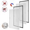 NONE Zanzariera Magnetica Autoadesiva 100x120cm/130x150cm, Rete Anti-Zanzare Lavabile, Tenda per Finestra