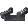 NONE Striscia LED RGBW 6x20W, Faro Mobile a Due Bracci, Illuminazione Professionale per DJ, Discoteca, Feste, DMX