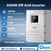 SANDISOLAR Inverter Solare DEYE IP65 6kW per Esterni con Doppia Uscita 9600W PV 120A MPPT Ricarica Rapida e WiFi Integrato per Sistemi Domestici Off-Grid