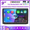 ESSGOO Autoradio ESSGOO Android15 9" 4+64G/6+128G per VW Tiguan Caddy EOS Jetta T5 Passat B6 B7 Polo 6R Golf 5 6 Touran Navigazione GPS RDS WiFi 2+64G CarPlay Wireless Android Auto Bluetooth FM Controlli al