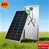 JINGYANGPV Pannello Solare Monocristallino 100W ad Alta Efficienza, Impermeabile, per Camper, Barche, Campeggio, Caricabatterie Off-Grid