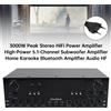 Artudatech Amplificatore di Potenza Stereo HiFi 3000W ad Alte Prestazioni con 5.1 Canali e Subwoofer