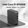 NONE Mini Computer Intel Core I9 8950HK 16GB DDR4 1TB SSD PC Gamer Dual WIFI 6 BT5.2 4K HD Mini PC da Gaming Desktop