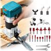 Vremota Fresatrice Elettrica 6.35MM a 6 Velocità per Lavorazione del Legno, Incisione e Scanalatura, Utensile Elettrico con Frese