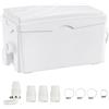 SucceBuy Pompa Maceratrice 350W, Portata 6000L/h, Prevalenza 7 m, Pompa di Scarico per Fognature con 3 Ingressi d'Acqua, Macchina per lo Smaltimento dell'Acqua