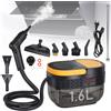NONE Pulitore a Vapore Portatile 2500W, Pressione 3 Bar, 100 Funzioni ℃ Sterilizzatore ad Alta Temperatura con 3 Velocità e Serbatoio da 1600ML per Pulizia di Casa, Cucina e Pavimenti