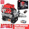 Mould King 10204 Giocattolo Tecnico Motore Auto, Motore V8 per Auto Sportiva FE Motorizzata, Blocchi da Costruzione, Regalo di Natale per Bambini