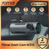 70mai Dash Cam 70mai M310 Risoluzione 1296P, Visione Notturna con Apertura F2.0 WDR, Parcheggio 24H, Controllo Vocale, Registrazione in Loop Semplice, Controllo WIFI e App