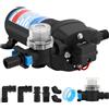 Pompa acqua 12V per camper, 45 PSI, 17 L/min automatica, alta pressione, per giardino, roulotte, barca