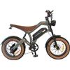 NONE KORNORGE M20 Moto Elettrica per Adulti, Batteria 48V18.2ah, Pneumatici Fat 20*4 Pollici, Bicicletta Elettrica da Fuoristrada per Uomo