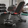 Vacclo Panca multifunzione per fitness con manubri, sedia sportiva romana per palestra domestica, attrezzatura fitness con cordino e zaino morbido