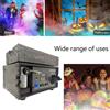 DJBY Macchina per nebbia scenica DJBY-1500W per DJ, discoteche, feste, matrimoni, concerti, bar, eventi natalizi e con supporto per controllo DMX e telecomando