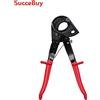SucceBuy Tagliacavi a Cricchetto con Lame in Acciaio a Molla, Manici Rivestiti in PVC, Sgancio Rapido, Tagliacavi a Cricchetto per Impieghi Gravosi