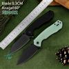 NONE Coltello Pieghevole KLAKEN D2 con Lama e Manico G10, Confezione Regalo, per Campeggio e Attività all'Aperto, Modello K01