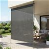 NONE Tenda da Sole Verticale HDPE a Morsetto, Parasole Esterno Alto 270cm, Schermo Privacy per Balcone Senza Foratura, Tenda Laterale Estensibile