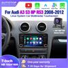 AUTOTOP Schermo multimediale touch screen da 7 pollici con YouTube, CarPlay wireless e Android Auto per Audi A3 8P 2003-2011 S3 RS3 Sportback Autoradio