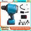NONE Podofo Soffiatore d'Aria Elettrico Portatile per Rimozione Polvere e Neve, Utensile Elettrico con Batteria, Estrattore d'Aria