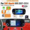 AUTOTOP Lettore Multimediale per Auto Linux da 7 Pollici per Fiat 500 500C Abarth 2007-2015 con CarPlay Android Auto Schermo Touch 1024*600 BT GPS