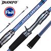 BUDEFO Canna da Pesca BUDEFO SECRET AGENT 1.8m 2.4m 3.0m in Carbonio 30T con Guide FUJI per Spinning e Baitcasting, Canna da Viaggio 2-70g L/ML/M/MH