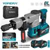 YOFIDRA Martello Demolitore Elettrico Brushless 6000W, Trapano a Percussione, Avvitatore Multifunzione, Utensile Elettrico Compatibile con Batteria Makita 21V