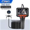 CAKI Borescopio articolato a 360°, endoscopio industriale 1080P, schermo LCD IPS bidirezionale da 4,5 pollici, telecamera a cavo flessibile, impermeabile IP67, cavo semi-rigido, monitor con luce LED,