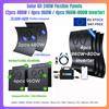 NONE Kit Solare Flessibile da 240W - 3 Pacchetti Opzionali (2 pz da 480W / 4 pz da 960W / 4 pz + Inverter da 800W con Sistema) IP67 per Camper, Barca, Balcone