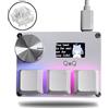 BTXETUEL Tastiera Gateron KS-20 con Switch Bianchi SayoDevice OSU O3C Rapid Trigger, Switch Magnetici, con Manopola e Schermo, Funzioni di Copia e Incollaggio, Scorciatoie