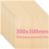 Dofiki 15/25/75/100 pz. 300x300x3mm Pannelli in compensato di tiglio per incisione laser, taglio laser, pittura