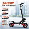 FREEBOY Monopattino Elettrico FREEBOY H6 a Doppio Motore per Adulti, 60 km/h, Pneumatici Fuoristrada da 11'', Batteria 48V 21Ah, E-Scooter Pieghevole per Pendolari