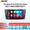 OSSURET 8 "Wireless Carplay Android Auto Autoradio per Benz E/G/CLK/CLS-Class W211 W463 W209 W219 GPS Lettore multimediale video 4G
