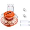 SucceBuy Incubatrice per 12/24/36/48 Uova con Rotazione Automatica e Illuminazione LED a 360° ° Finestra Trasparente per l'Avicoltura di Pulcini, Anatre e Oche