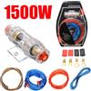 NONE Set di Cavi da 1500W con Connettori per Amplificatore di Potenza, Cavo Hi-Fi 8 AWG per Auto, Set di Cavi per Amplificatore e Subwoofer, Cavo Audio per Auto