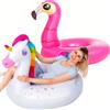 Sloosh Confezione da 2 Gonfiabili a Forma di Fenicottero e Unicorno, Giocattoli Galleggianti per Piscina, Decorazioni per Feste per Adulti e Bambini