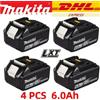 Makita Batteria Makita 100% originale, batteria ricaricabile da 18 V 6,0 Ah, sostituisce Makita BL1830BL1840BL1850BL1860B, batteria per utensili elettrici